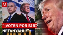 ¡Espaldarazo en el aire! Trump pide votar por Netanyahu para "completar la misión" contra Irán