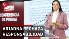 Ariadna Montiel deslinda a Morena de la responsabilidad por el INE