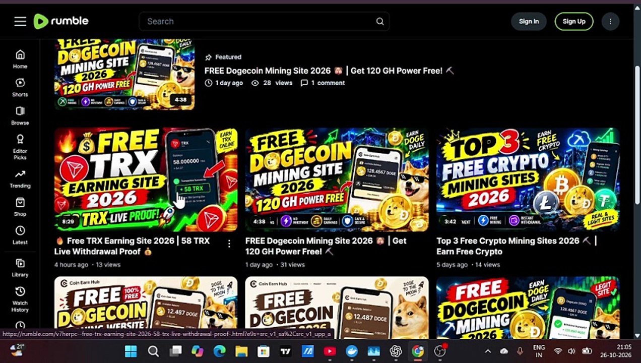 🔥 Free USDT Earning Site 2026 💵 | Earn Up to $5 Daily? - video Dailymotion