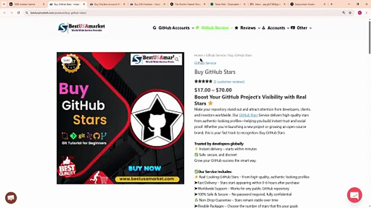 Purchase GitHub Stars - Instant delivery Non-Drop Guarantee - video ...