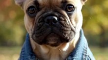 Adorable Frenchie Puppy Is Too Cute! 🐶🍂