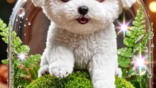 Fluffy Puppy's Relaxing Terrarium Moss Bounce ASMR 🌿