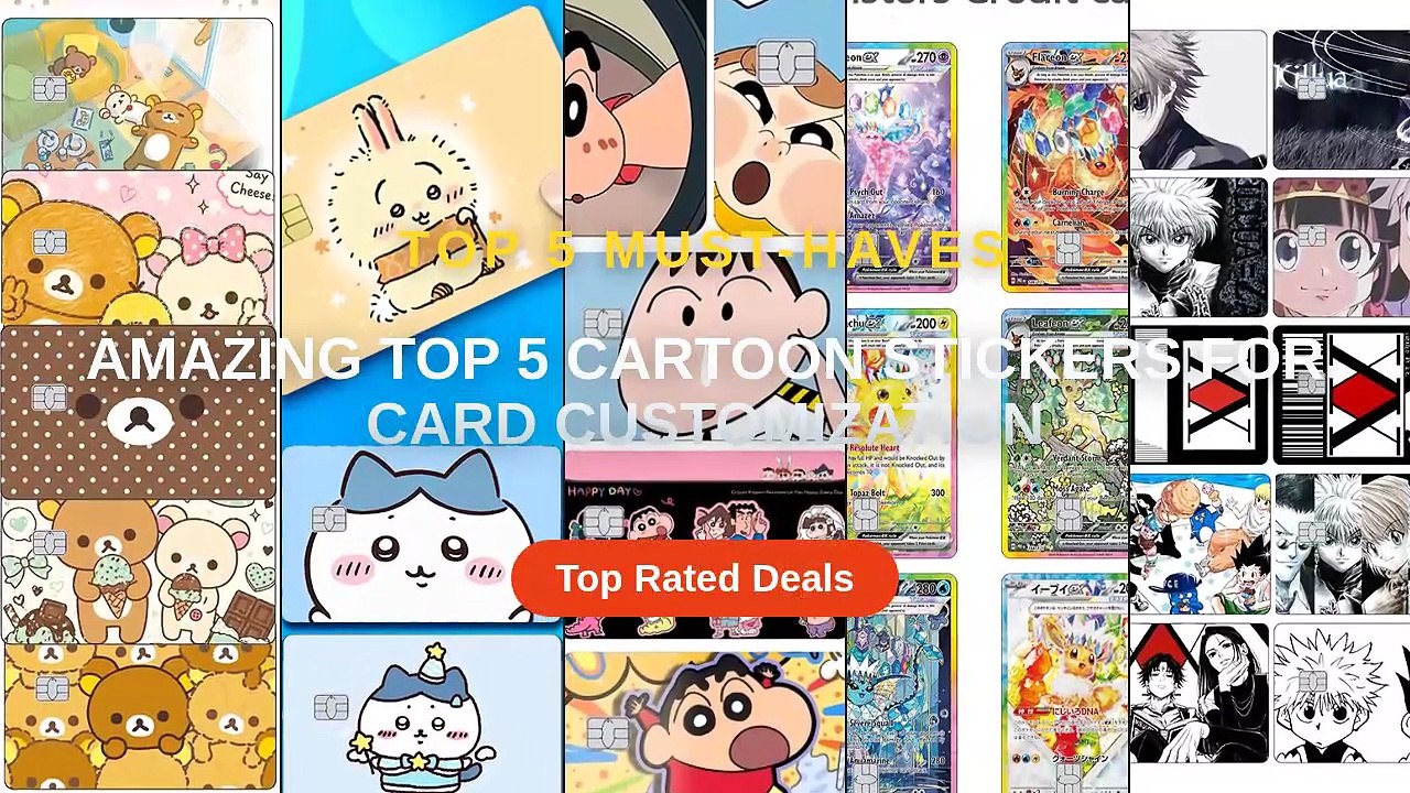 Amazing Top 5 Cartoon Stickers For Card Customization - Video Dailymotion