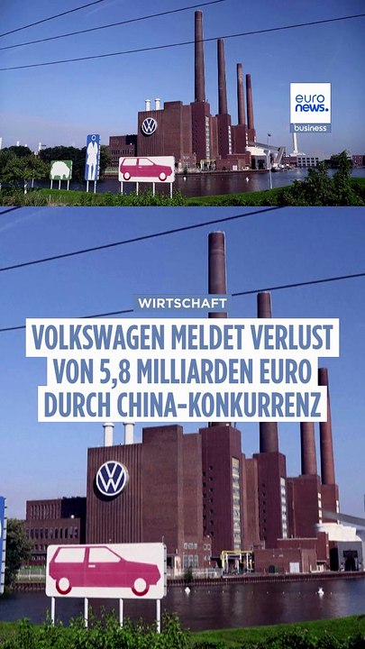 Volkswagen meldet verlust von 5,8 milliarden euro durch china-konkurrenz