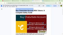 A Practical Guide to Buy Chaturbate Account Without Security Risks