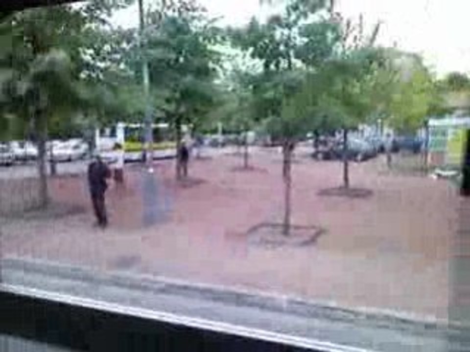 ASSE - Lyon - Bus lyonnais en feu