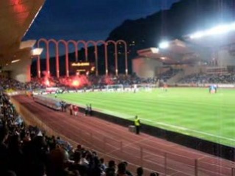 Monaco - OM, entrée des deux équipes
