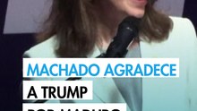 María Corina Machado agradece a Trump por abrir "compuerta a la libertad" de Venezuela