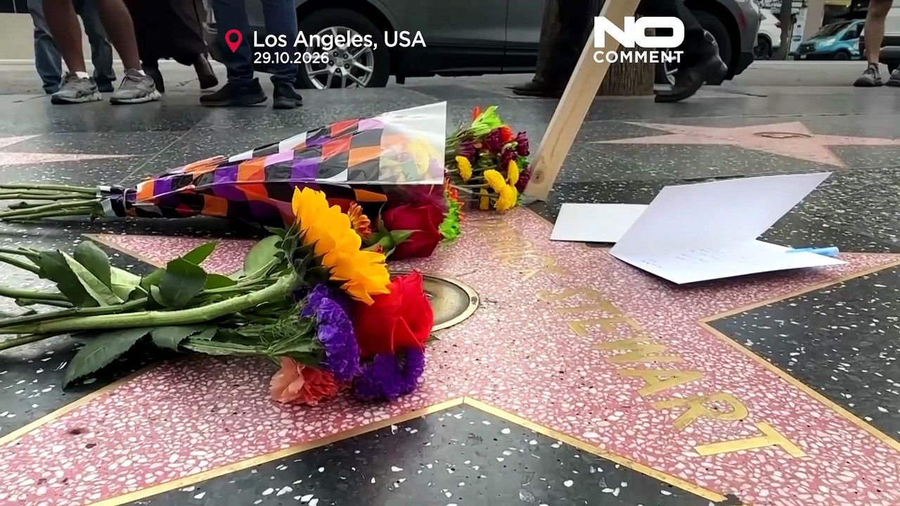Usa: nach seinem tod legen trauernde blumen an patrick stewarts hollywood-stern nieder