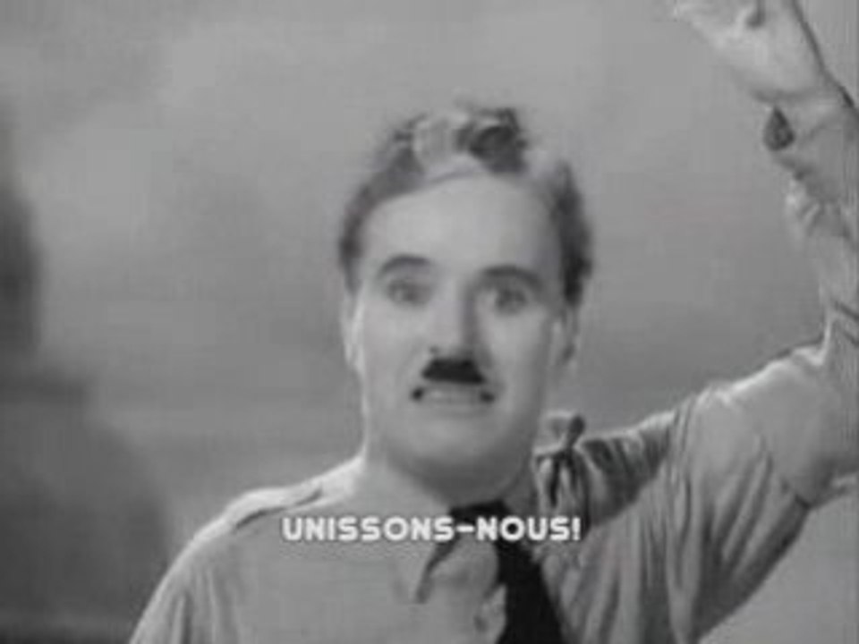 Charlie Chaplin - discours du dictateur (vost)