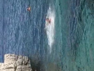 Julien fait un beau saut à Cassis