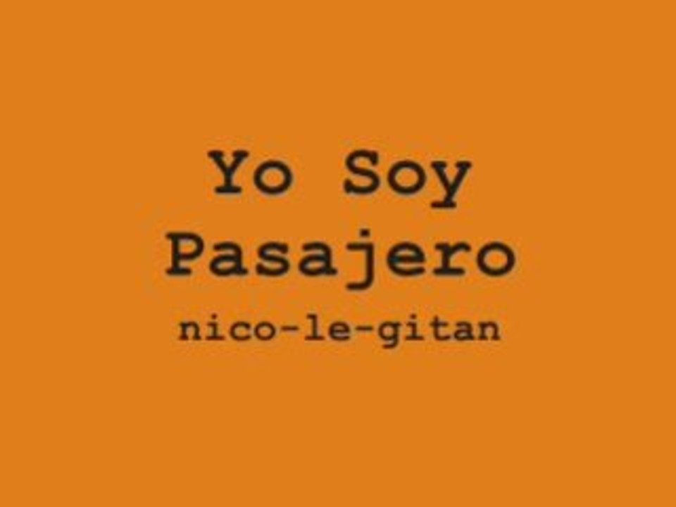 Yo soy pasajero