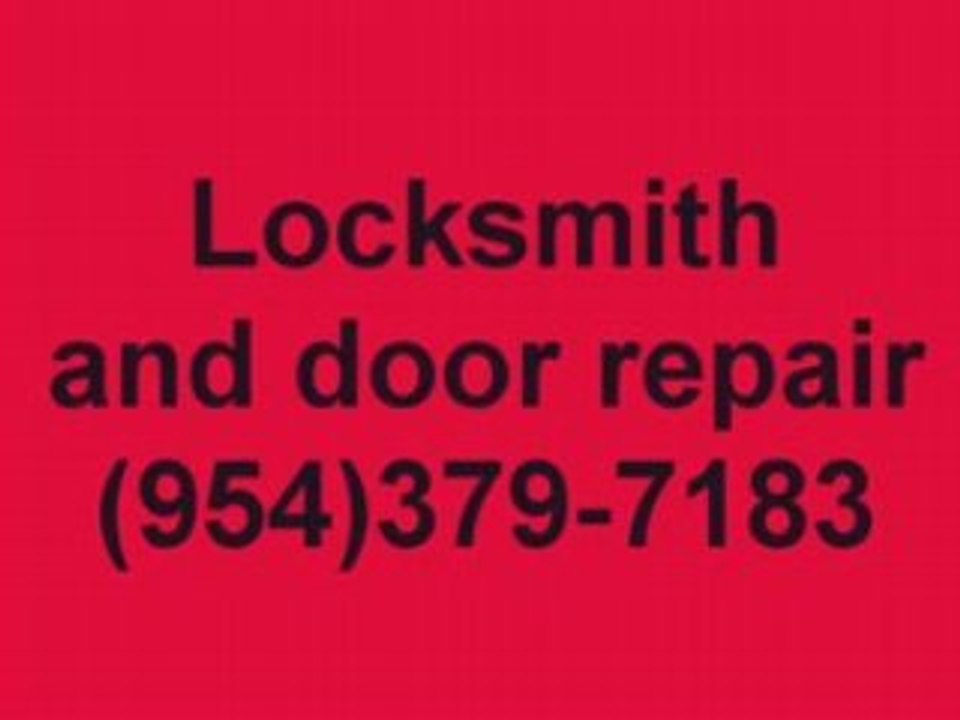 Pompano Beach Florida Locksmith (954)379-7183