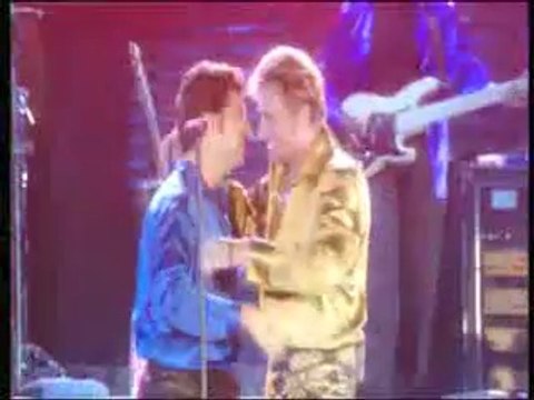 Johnny Hallyday avec Laurent Gerra - Gabrielle ( Au Parc de Sceaux le 15 juin 2000 )