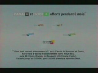 pub NEUF BOX ET CANAL PLUS