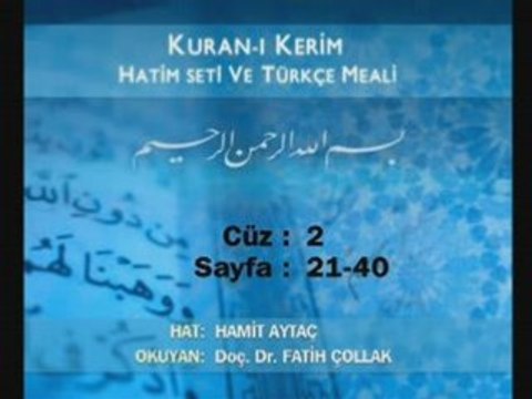 Kuran-ı Kerim Hatim Seti