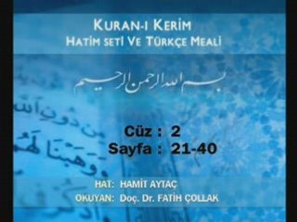 Kuran-ı Kerim Hatim Seti