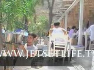 Hot girls and guys on Psarou beach in Mykonos