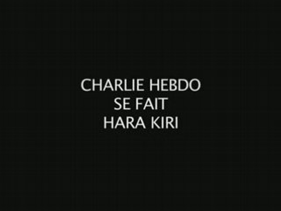 Charlie hebdo se fait hara kiri