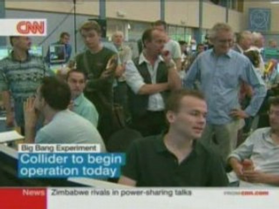 Prueba de inicio de Gran Colisionador de Hadrones (LHC)