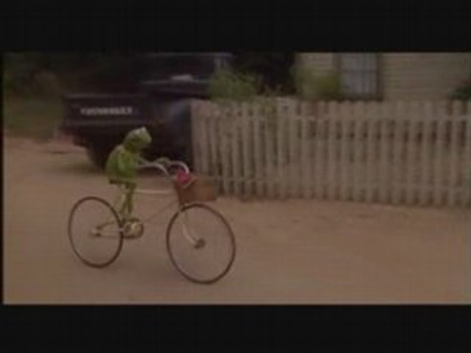 Kermit à vélo - Les Muppets : Ca c'est du cinéma !