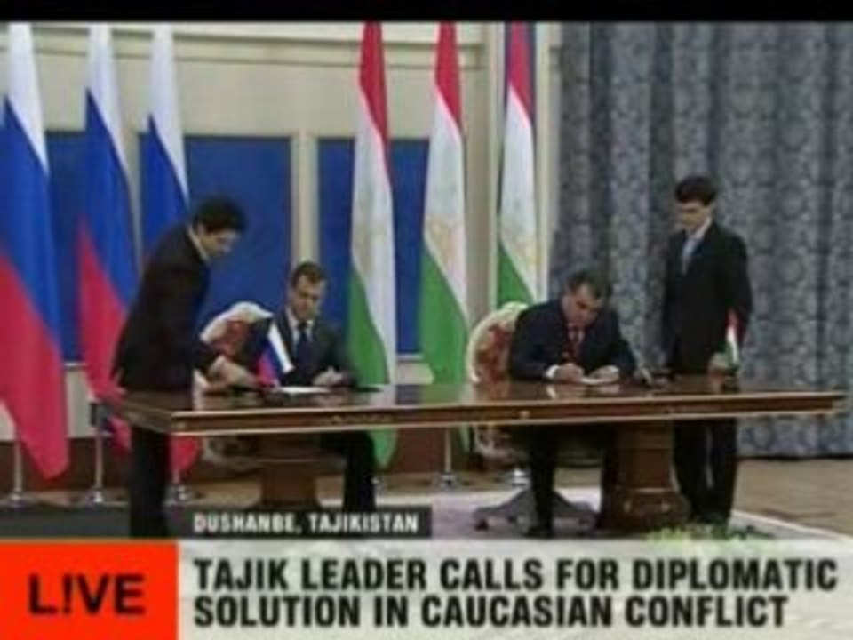 Tajik leader calls for diplomatic solution