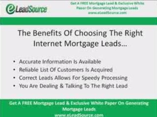 Internet Mortgage Leads