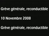 10 novembre : grève générale