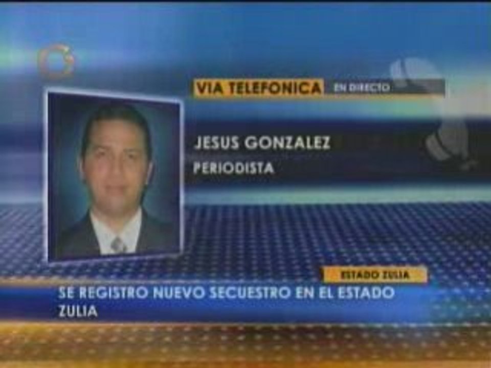 Nuevo secuestro en Zulia