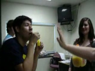Luiggi Blowing Bubbles