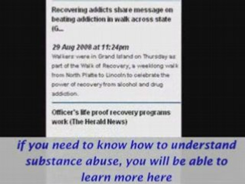 Substance Abuse Treatment and Rehabilitation