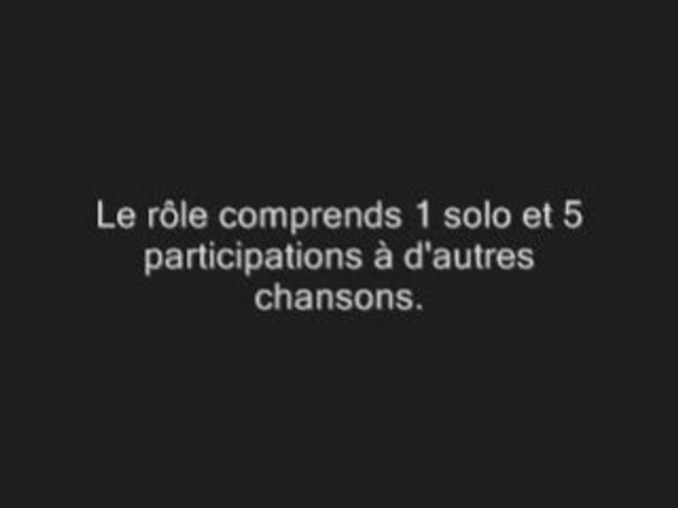 Audition pour Don Juan : comédie musicale avec les Sims 2