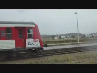 Arrivée et départ des TER à dieppe