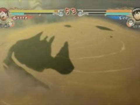 Naruto Ultimate Ninja Storm Gaara vs Lee Super Fin HD