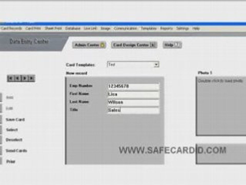 Asure ID Software - Adding Data and Photos to the Database