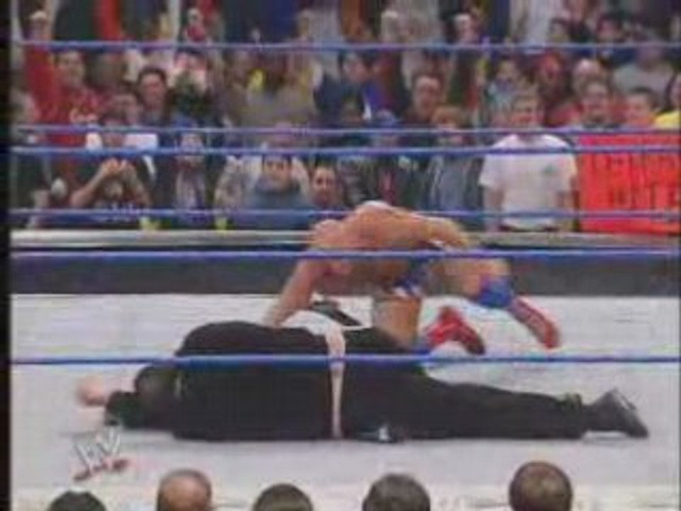 Kurt angle kisses then angle slams the big show