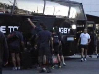 Descente du bus Stade Toulousain