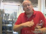 Wine Making at Crushpad:  Pressing Red Wine Grapes
