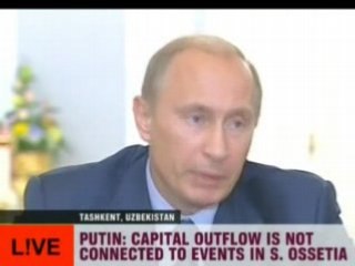 Capital outflow is not connected to events in ossetia