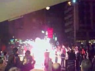 A Vielha on tire les feux d'artifice dans le public!