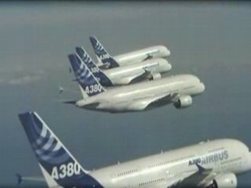 4 A380 en VOL