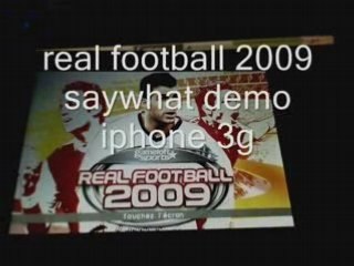 iphone game Real football 2009