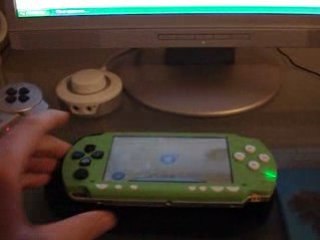 Ma PSP Black and Green!!