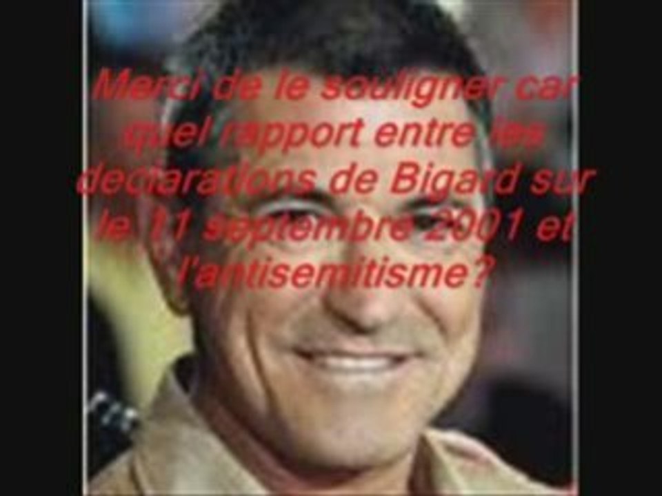 Bigard ANTISEMITE !!!!!