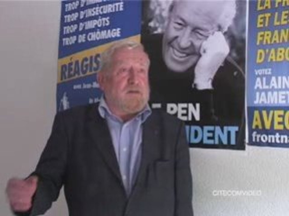 Alain Jamet Pdt du FN34 et les sénatoriales