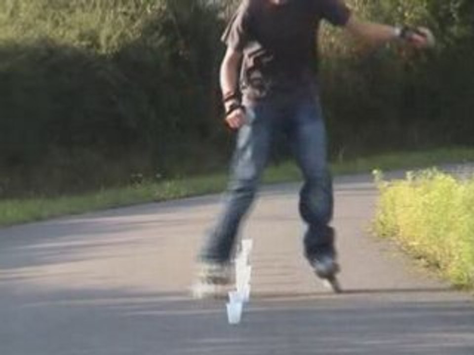 Slalom en roller