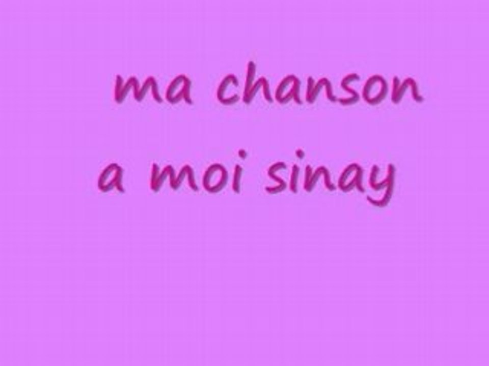 Ma chanson