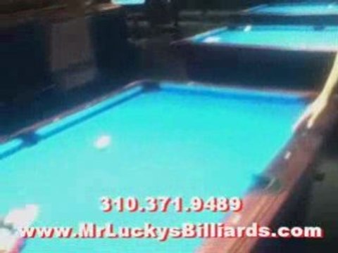 Video Find Pool Hall in Santa Monica Mr Lucky's Billiards