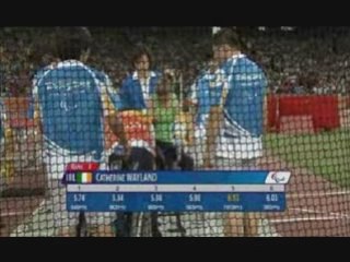 Lancer du disque aux Jeux paralympiques.