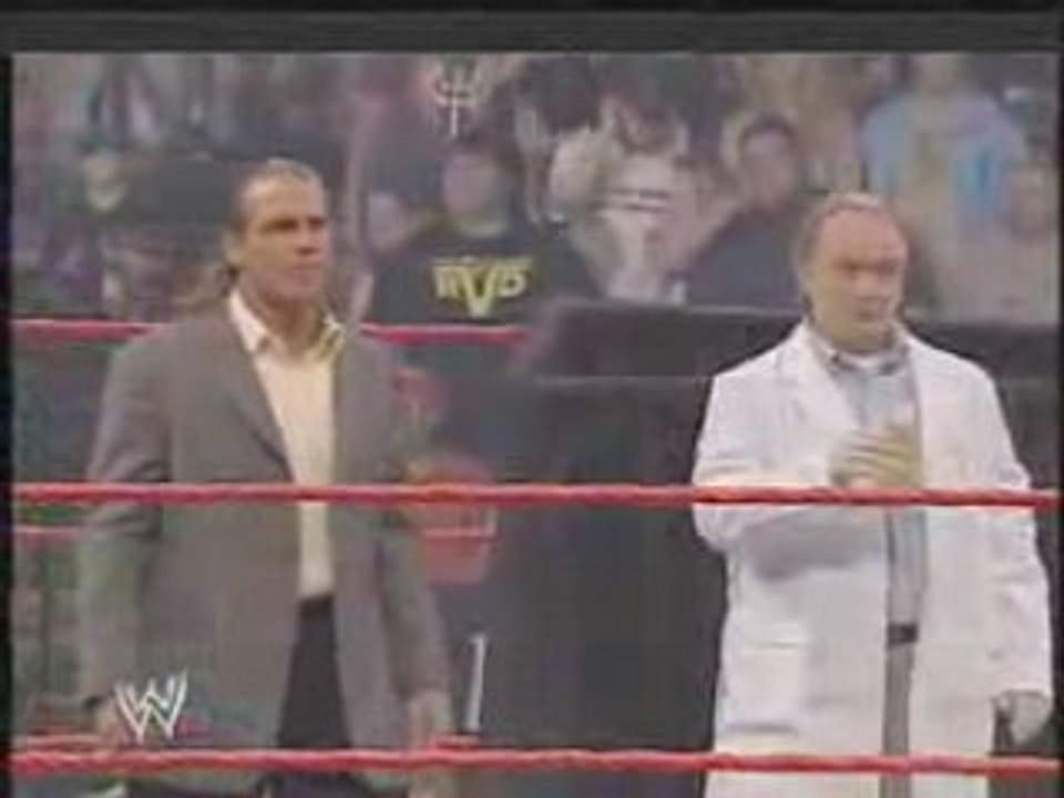 HBK throws urine on the Mcmahons